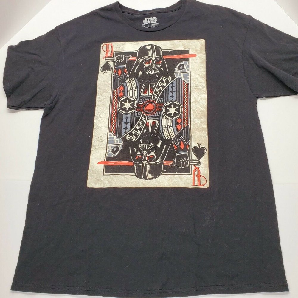 STAR WARS DARTH VADER PLAYING CARD T SHIRT